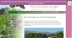Desktop Screenshot of domaineduvas.fr