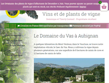 Tablet Screenshot of domaineduvas.fr